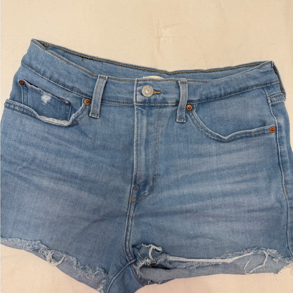 Levi's Light Blue Jean Shorts